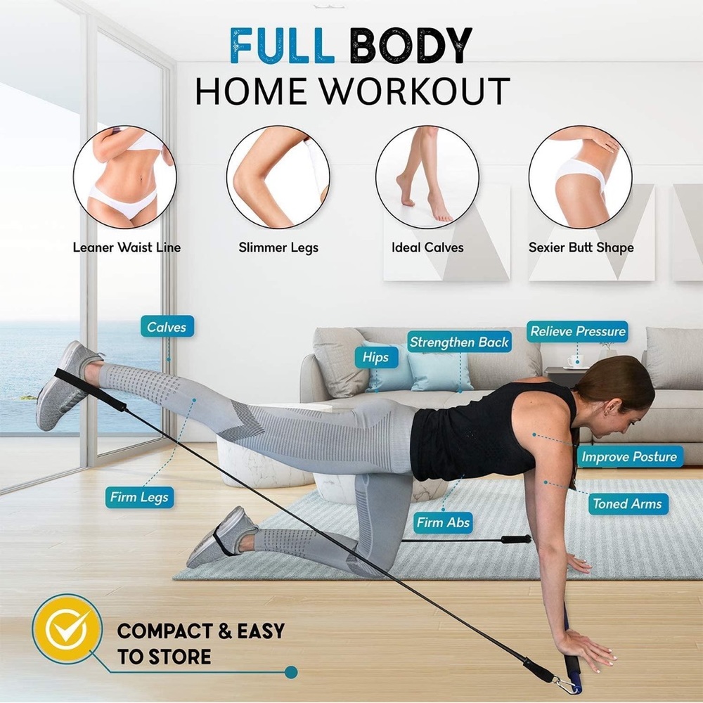 Pilates Bar- Glutes and Legs work out. As seen in yoga guru Yudy Arias